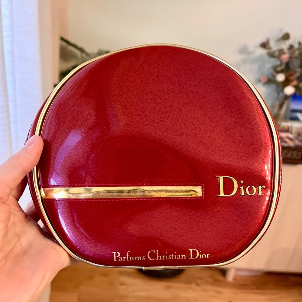 Rare vintage Parfums Christian Dior large makeup bag